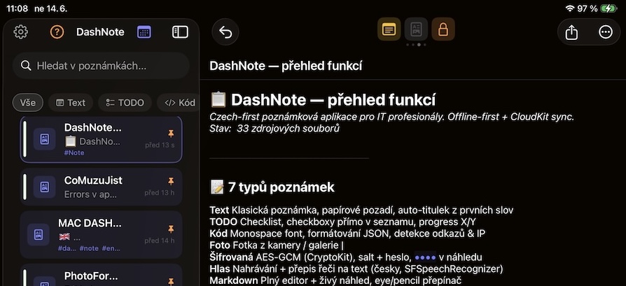 DashNote screenshot